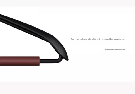 Premium Solid Wood Non-Slip Hangers Set of 6