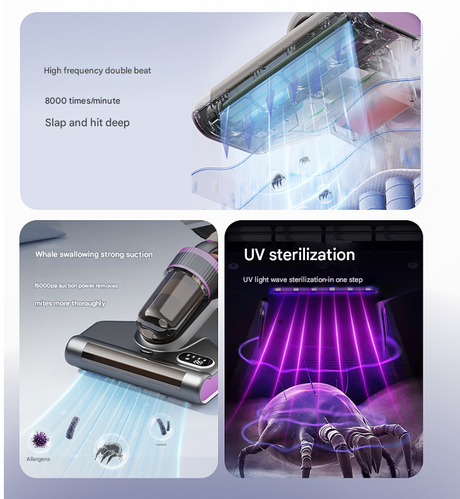 Advanced Cordless UV-C Dust Mite Vacuum