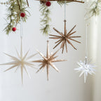 Elegant Starburst Hanging Christmas Ornament