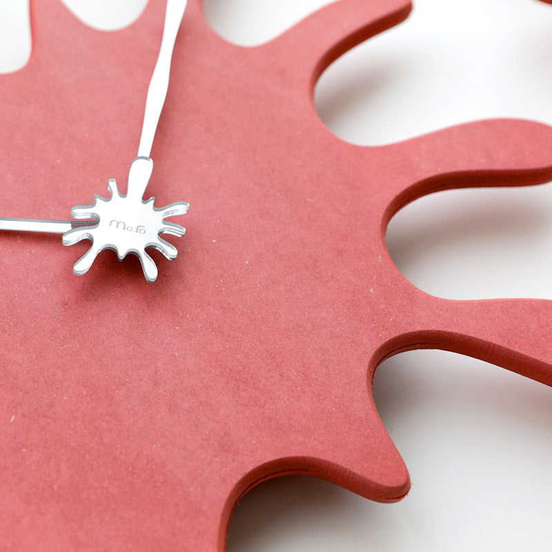 Creative Splatter Design Wall Clock - Various Colours