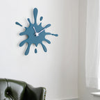 Creative Splatter Design Wall Clock - Various Colours