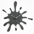 Creative Splatter Design Wall Clock - Various Colours