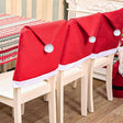 Festive Santa Hat Dining Chair Covers - Set of 8