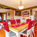 Festive Santa Hat Dining Chair Covers - Set of 8