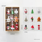 Vintage Miniature Glass Christmas Ornament Set
