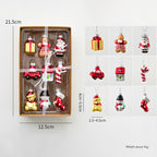 Colorful Miniature Glass Christmas Ornament Set