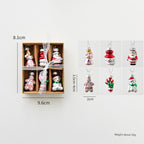Dainty Miniature Christmas Ornament Set - 6pcs