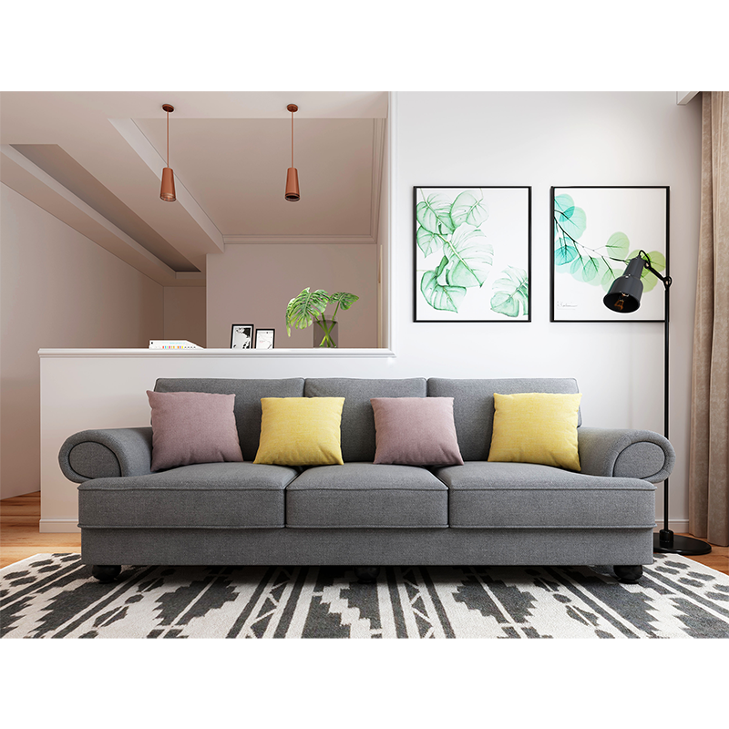 Cloud Nine Slate Grey 3-Seater Sofa