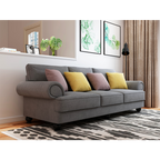 Cloud Nine Slate Grey 3-Seater Sofa