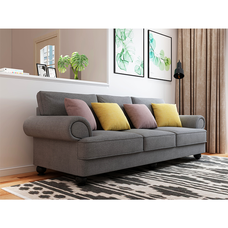 Cloud Nine Slate Grey 3-Seater Sofa