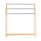 Elegant Bamboo & Metal 3-Tier Towel Rack