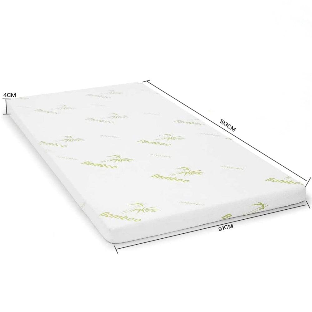 Premium Bamboo Memory Foam Mattress Topper