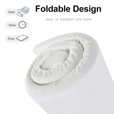 Premium Bamboo Memory Foam Mattress Topper