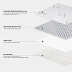 6cm Bamboo-Infused Memory Foam Mattress Topper