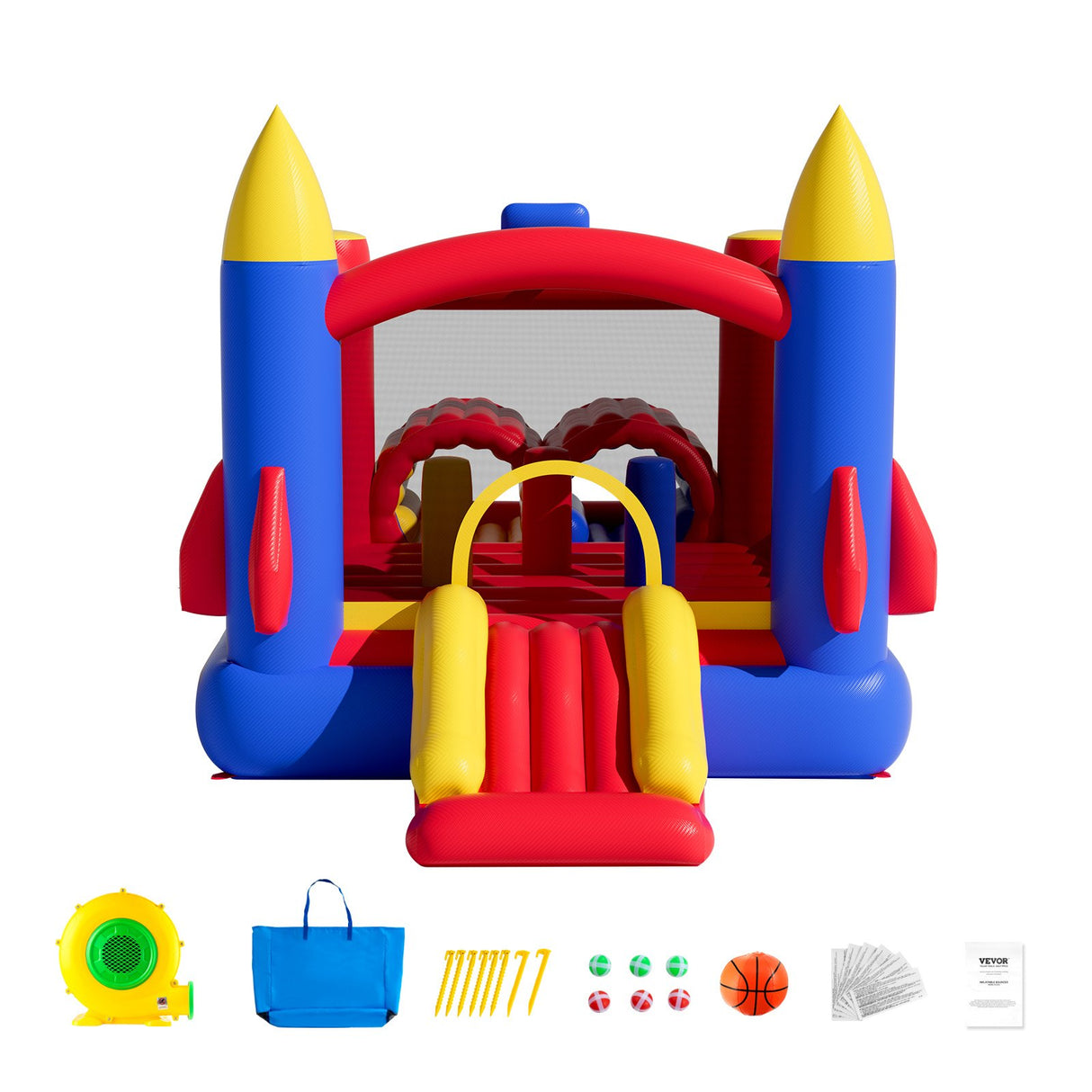 VEVOR Inflatable Bounce House with Slide