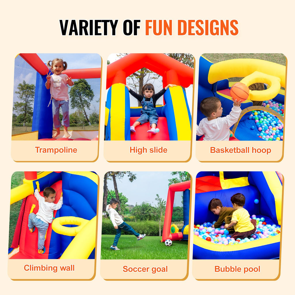 VEVOR Inflatable Bounce House with Slide