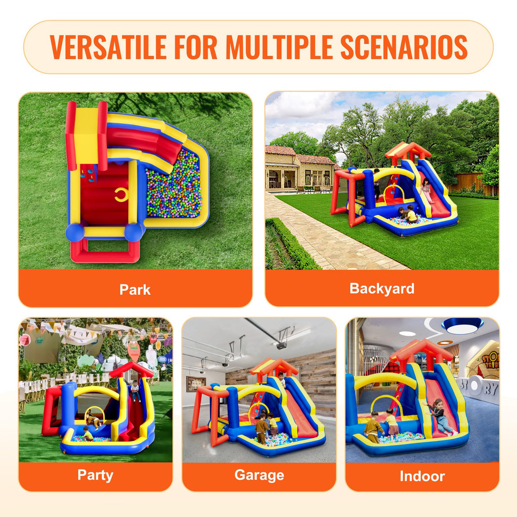 VEVOR Inflatable Bounce House with Slide