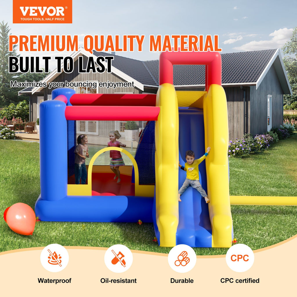 VEVOR Inflatable Bounce House with Slide