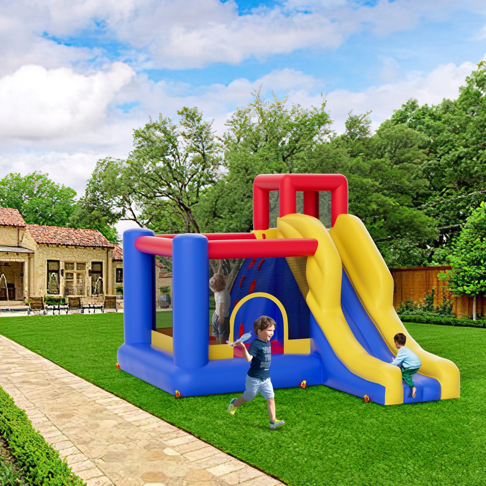 VEVOR Inflatable Bounce House with Slide