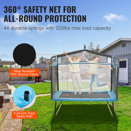 VEVOR 6FT Kids Trampoline with Safety Net