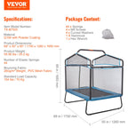 VEVOR 6FT Kids Trampoline with Safety Net