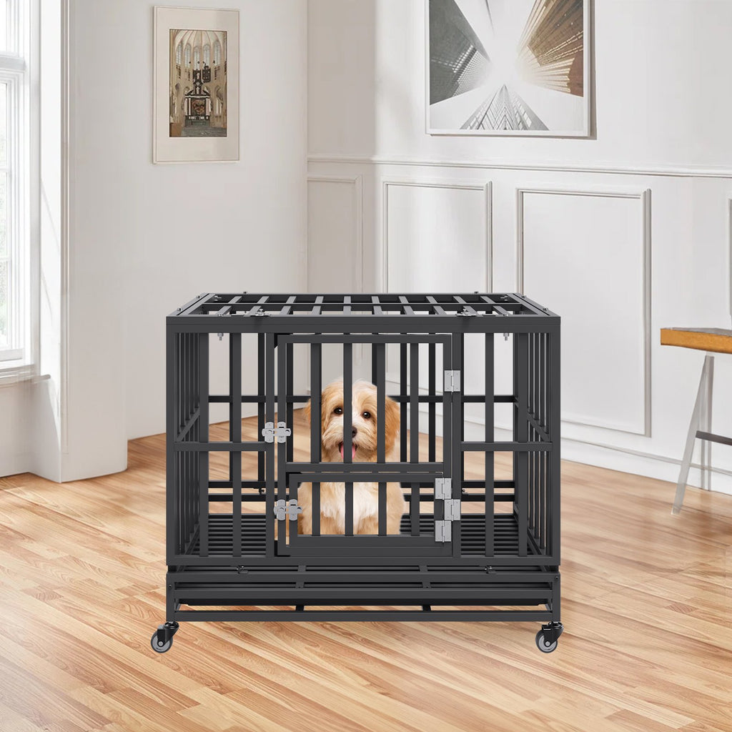 Heavy Duty 38 in Metal Dog Crate