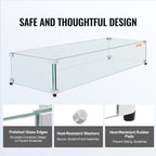 Tempered Glass Wind Guard for Fire Pits