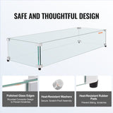 Tempered Glass Wind Guard for Fire Pits