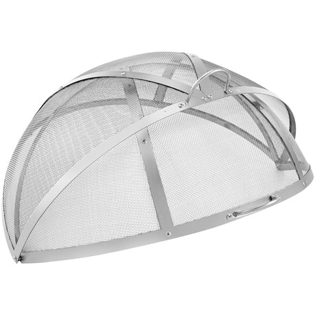 40" Stainless Steel Firepit Spark Screen Lid