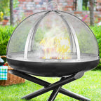 30" Stainless Steel Firepit Spark Screen Lid