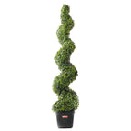 VEVOR 2 Pack 152.4cm Artificial Boxwood Topiary Tree Faux Plant UV Decor In/Outdoor