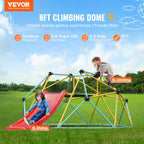 VEVOR 8FT Geometric Climbing Dome with Slide