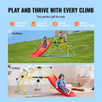 VEVOR 8FT Geometric Climbing Dome with Slide