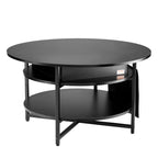 VEVOR Adjustable Lift Top Black Coffee Table