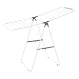 2-Tier Foldable Clothes Drying Rack with Clips