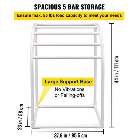 VEVOR Milky White Pool Towel Rack