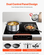 6000W 4 Burner Induction Cooktop with Touch Control
