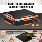 Built-in Electric Radiant Ceramic Cooktop 4 Burners