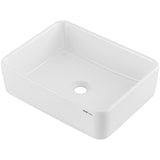 VEVOR Modern Ceramic Vessel Sink 48x37cm Bathroom Vanity Bowl Countertop White