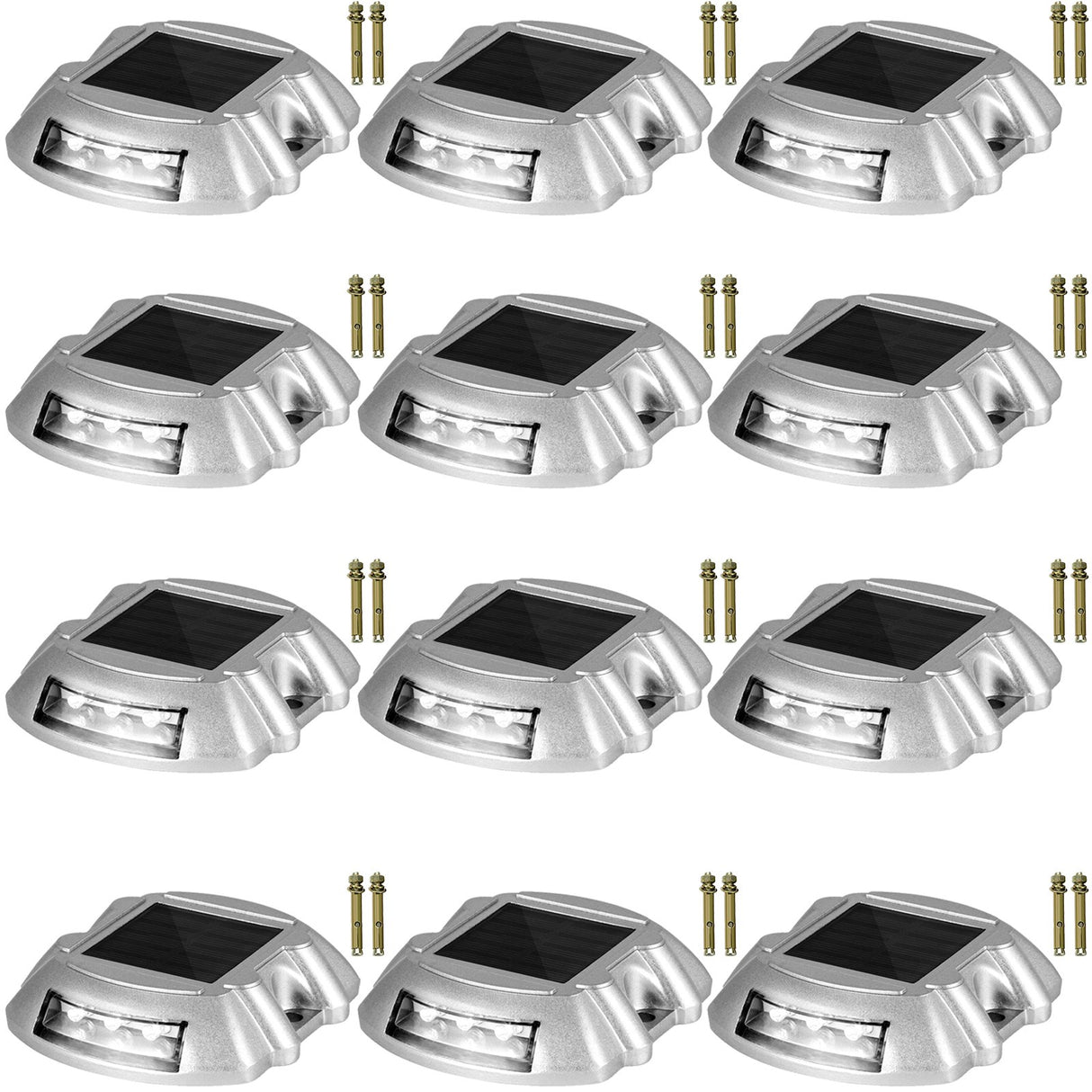 VEVOR Solar Driveway Lights 12-Pack