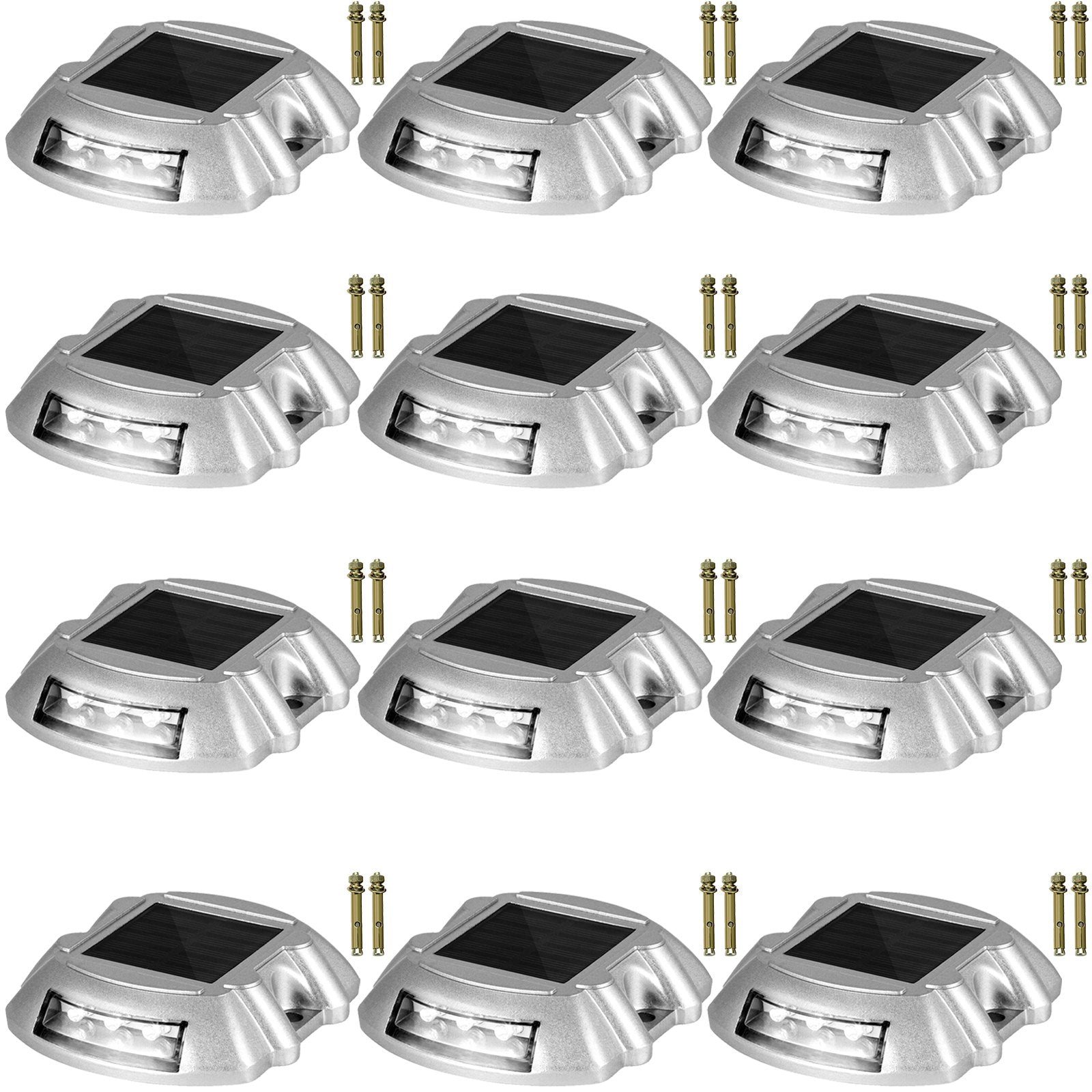 VEVOR Solar Driveway Lights 12-Pack