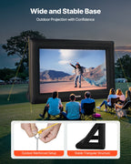 VEVOR 16 ft Inflatable Movie Screen - Portable & Easy Setup