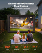 VEVOR 20 ft Inflatable Movie Screen 16:9