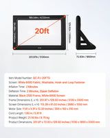 VEVOR 20 ft Inflatable Movie Screen 16:9