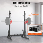 VEVOR Squat Power Rack Adjustable Heavy Duty Barbell Weight Bench Press Stand