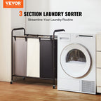 VEVOR 3-Section Heavy-Duty Laundry Sorter