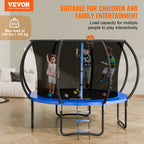 VEVOR 10FT Heavy Duty Trampoline with Enclosure