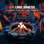 Round High-Temperature Steel Fire Pit Ring