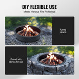 Round High-Temperature Steel Fire Pit Ring