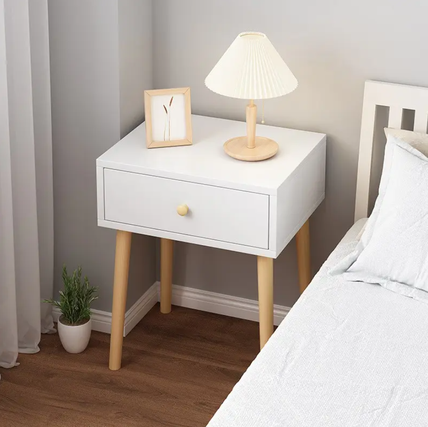 BedSide Table White